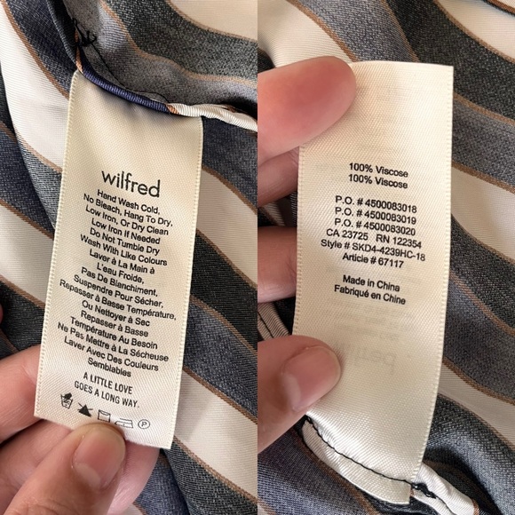 Aritzia Wilfred Durante Stripe Robe Jacket XS - Picture 12 of 16